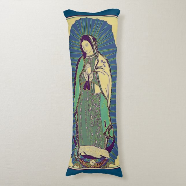 Cojín Pillow De Nuestra Señora De Guadalupe (Frente vertical)