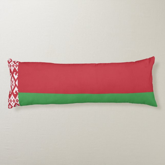 Cojín Pillow del cuerpo de la bandera bielorrusa patriót (Reverso)