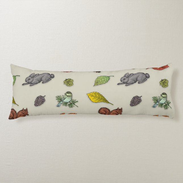 Cojín Pillow del cuerpo de la morera roja moderna (Anverso)