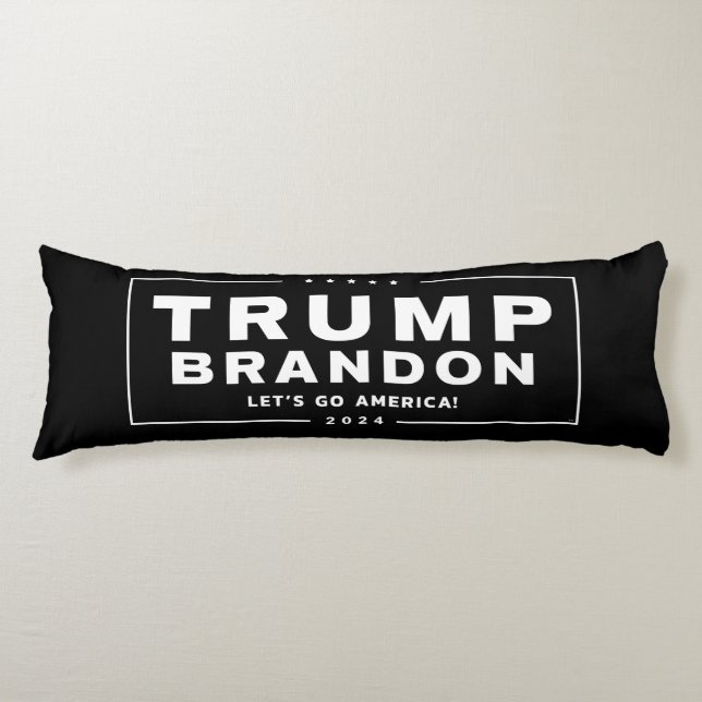 Cojín Pillow del cuerpo electoral de Trump Brandon 2024™ (Anverso)