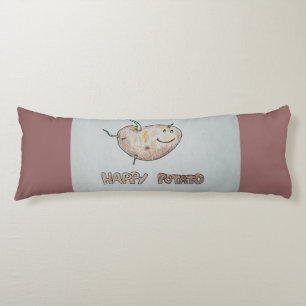 Cojín Pillow del cuerpo feliz de la papa