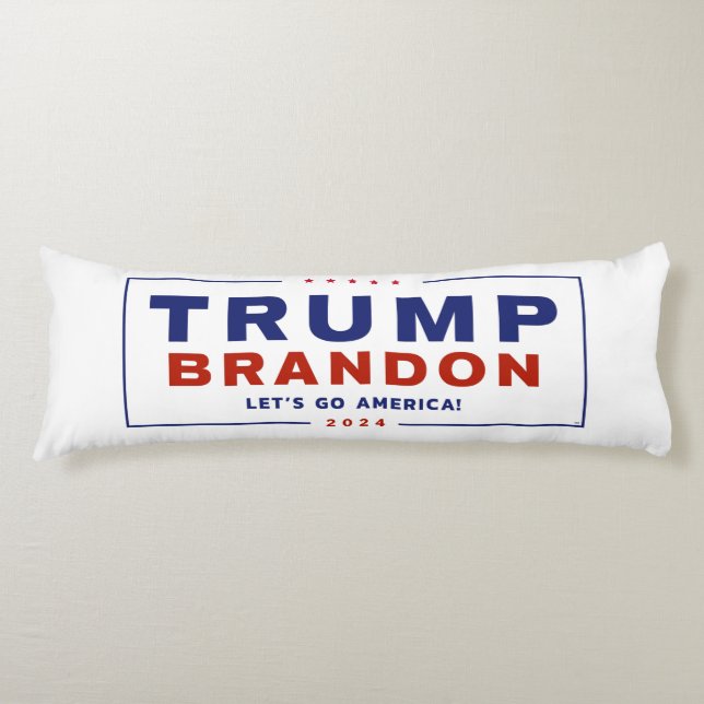Cojín Pillow del cuerpo oficial electoral de Trump Brand (Anverso)