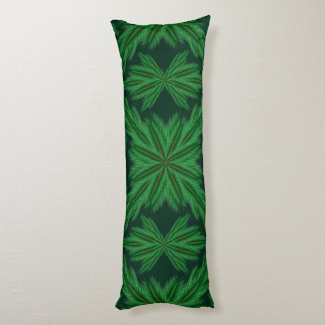 Cojín Pine Mandala Forest Body Pillow (Atrás (Vertical))