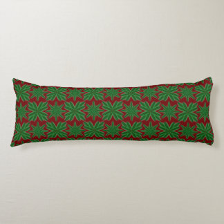Cojín Pine Snowflakes Garnet Body Pillow