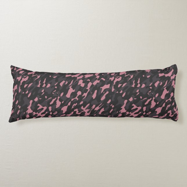 Cojín pink and gray camo abstract (Anverso)
