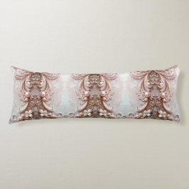 Cojín Pink Ornate Pearl and Floral Body Pillow