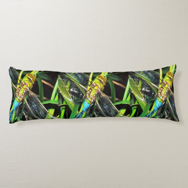 Cojín Pintado de alas con volante azul (Reverso)