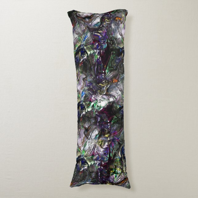 Cojín 'Pintas pesadas' manchadas que se superponen en co (Frente vertical)