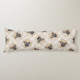 Cojín Pintura de Bullmastiff Fawn Red Sable Cute Dog Art