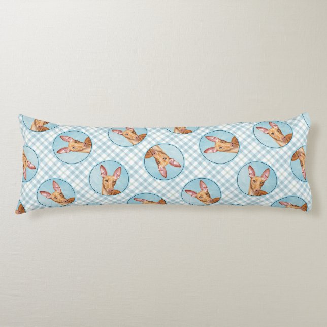 Cojín Pintura de castaño de Hound Pharaoh Arte de Perro  (Anverso)