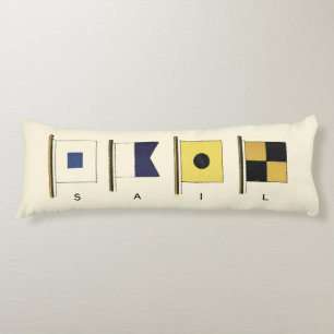 Cojín Pintura de cuatro banderas con la vela escrita