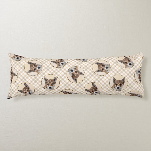 Cojín Pintura de lundehund noruega arte del perro origin (Anverso)