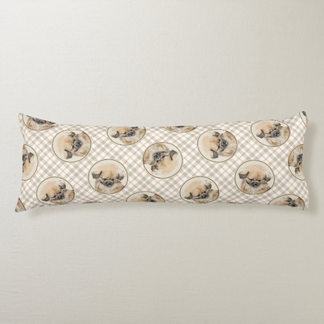 Cojín Pintura de Pekín Amanecer Aburrido Original Arte D (Anverso)