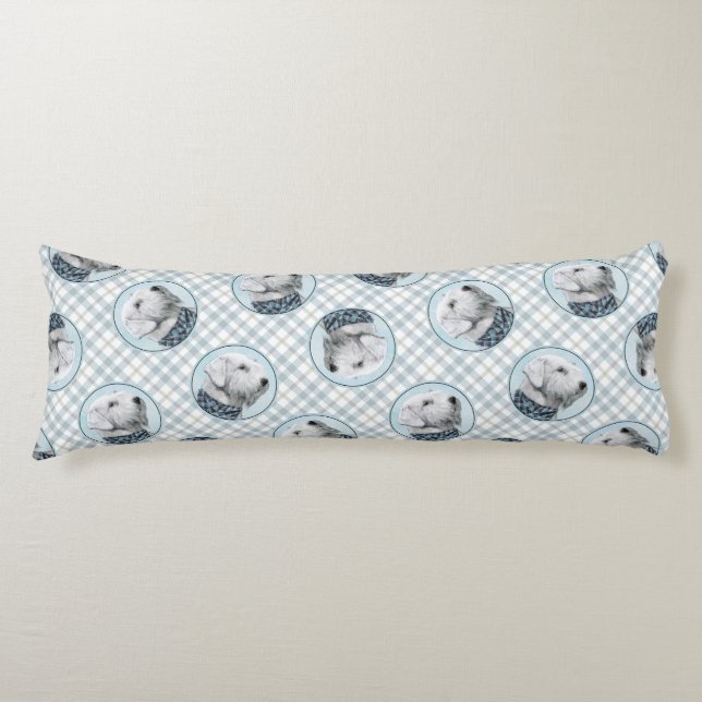 Cojín Pintura de Sealyham Terrier Cute Arte Original Per (Anverso)