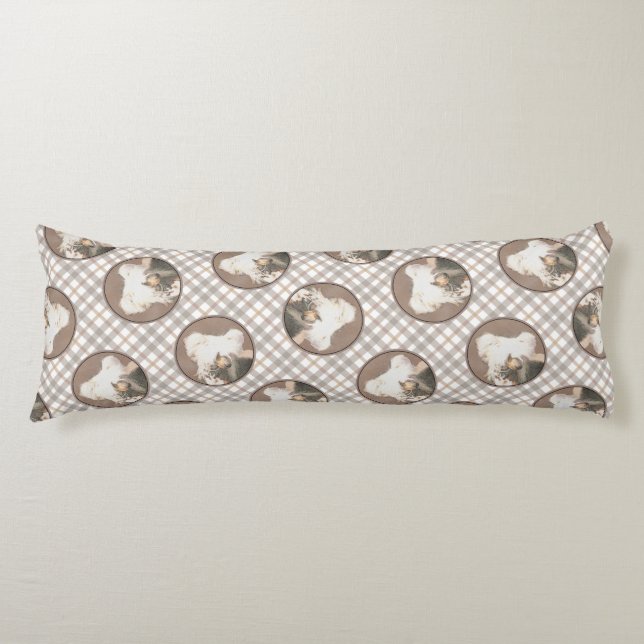 Cojín Pintura sin pelo de cremallera china arte original (Anverso)