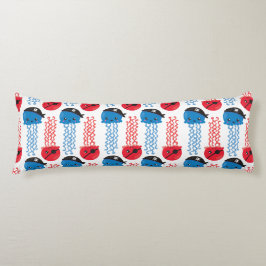 Cojín Pirate Jellyfish, Patrón de medusas, animales mari