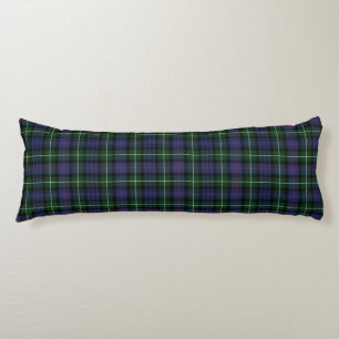 Cojín Plaid Clan MacKenzie Green Purple Check Tartan