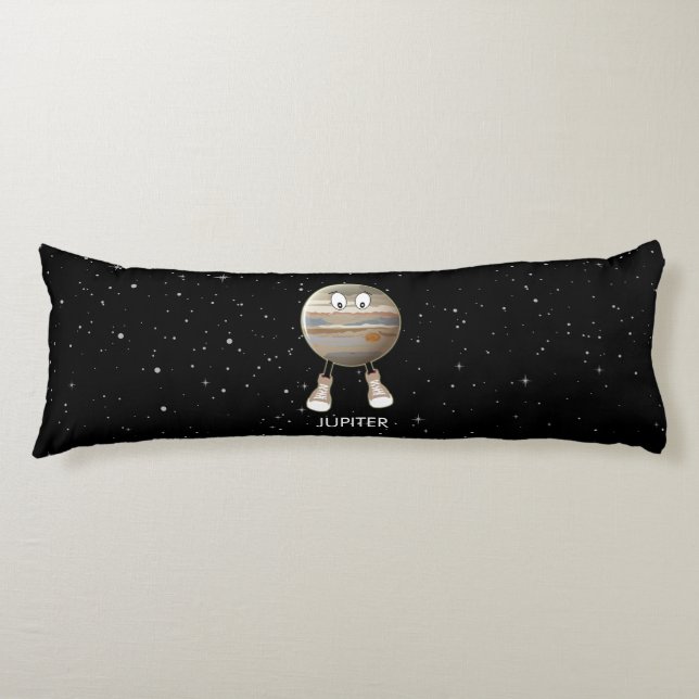 Cojín Planeta Júpiter y estrellas (Anverso)