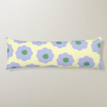Preppy Blue Green Flour Simple Flower Pattern