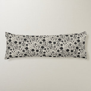 Cojín Protea Floral Block Print Millefleur Ropa negra
