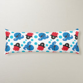 Cojín Pulpo pirata, patrón de pulpo, animales marinos