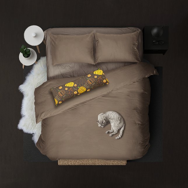 Cojín Pumpkins Autumn Fall Harvest Pattern (Subido por el creador)