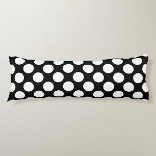 Cojín Punto Polka (blanco y negro) Cualquier Personaliza