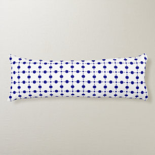 Cojín Puntos de Polka Azul de la Marina, Patrón de Punto