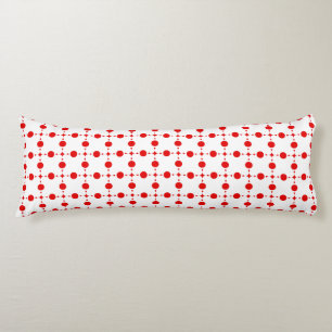 Cojín Puntos de Polka Rojo, Patrón de Punto de Polka, Pu