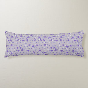 Cojín puntos púrpura, lavanda y grises