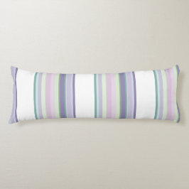 Cojín Purple, Neptune, sea green, and Lavender stripes