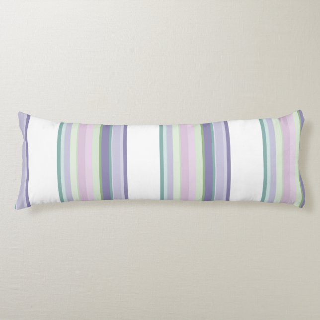 Cojín Purple, Neptune, sea green, and Lavender stripes (Anverso)