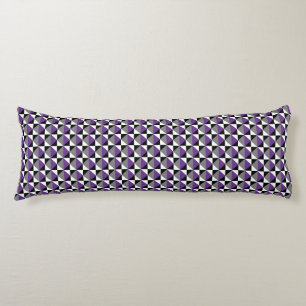Cojín Púrpura, gris, negro y blanco y diamante