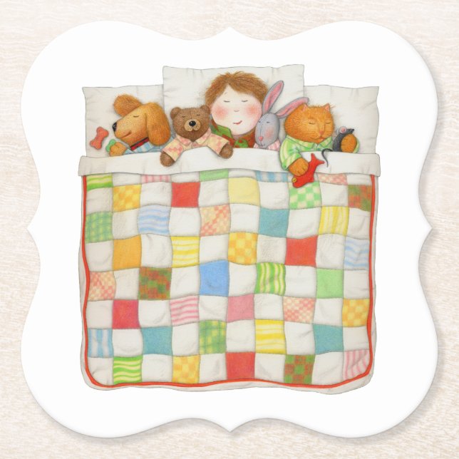 COJIN QUILT Soporte Posavasos de Papel (Anverso)