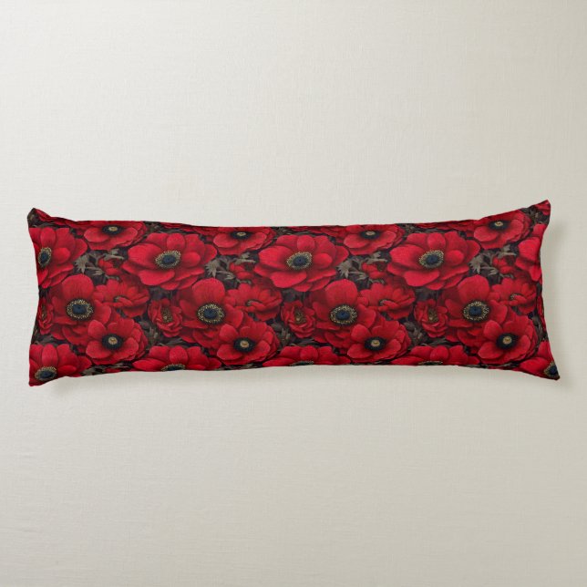 Cojín Ramo de Anémonas Decoración de Dormitorio Cama Vin (Reverso)