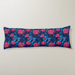 Cojín Ramo de Rosas Decoración Costera Cuello Costero