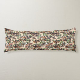 Cojín Rancho occidental o escenario rural