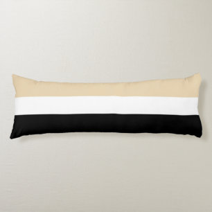 Cojín raya abstracta beige negro