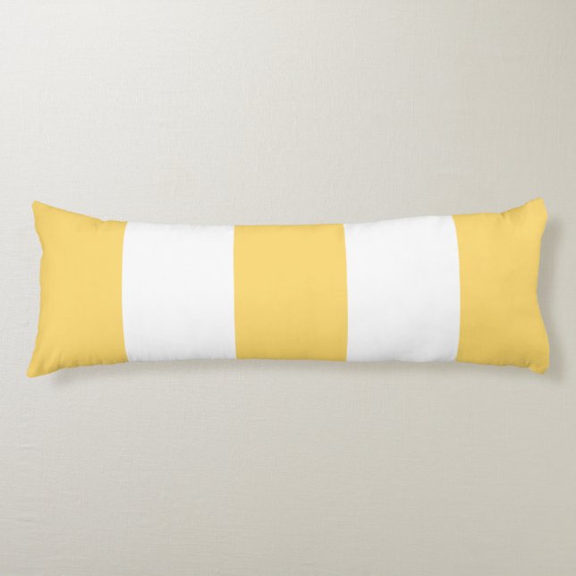 Cojín Rayas Amarillas Y Blancas (Anverso)