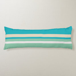 Cojín Rayas azules turquesa, verdes y turquesas