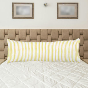 Cojín Rayas blancas amarillas cúrgenes verano