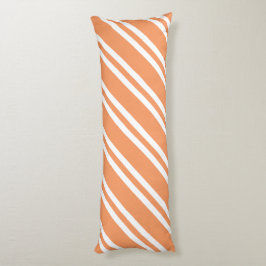 Cojín Rayas naranja y blancas