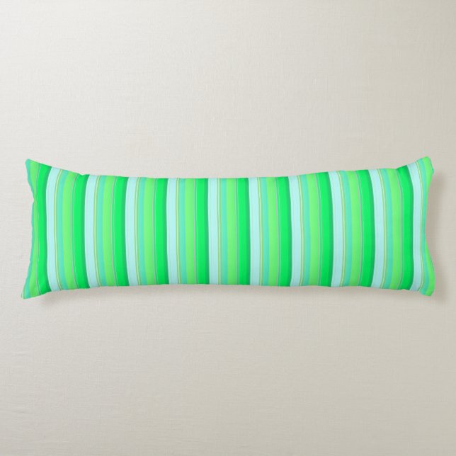 Cojín Rayas verdes aqua lindas (Anverso)