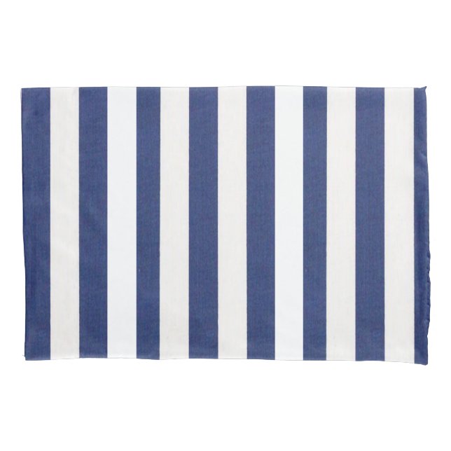 Cojín Rayo Funda de almohada Blanco y azul (Anverso)