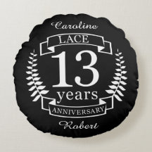 13 años del aniversario tradicional del boda Lace