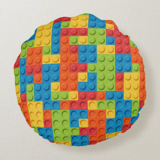 Cojín redondo (16") personalizado, Poliéster peina