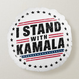 Cojín Redondo 2024 Kamala Harris Señora Presidenta Votación USA