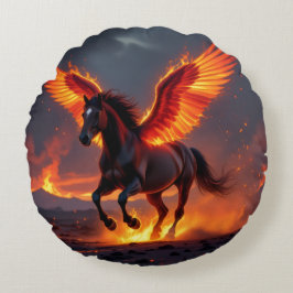 Cojín Redondo „2026 – Das Jahr des Feuerpferds“