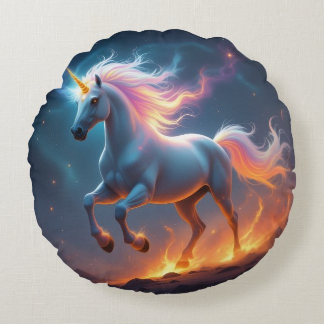 Cojín Redondo „2026 – Das Jahr des Feuerpferds“ (Anverso)