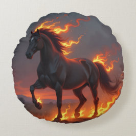 Cojín Redondo „2026 – Das Jahr des Feuerpferds“